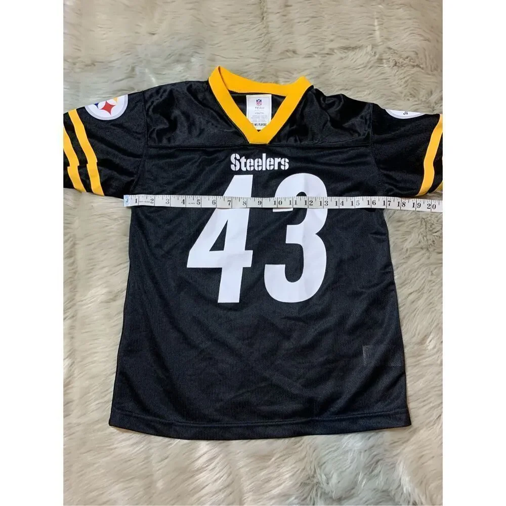 NFL Kids Pittsburgh Steelers 43 football jersey Polamalu Youth  Medium